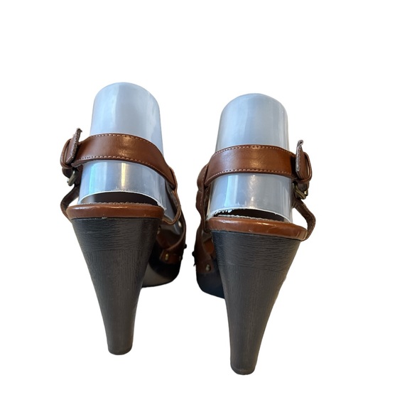 🍀 Chaps Cognac Sandals Size 9 - Picture 4 of 5